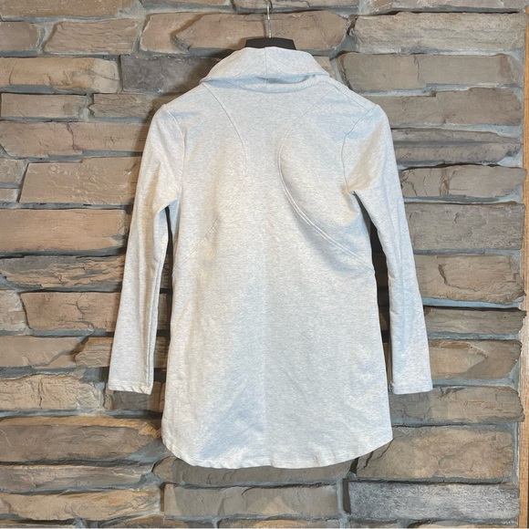 My Beloved Women’s Gray Asymmetrical Zip-up Sweatshirt Sz M - Picture 2 of 8
